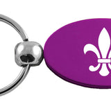 Fleur-De-Lis Oval Key Chain Fob - Official Licensed