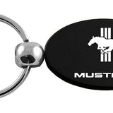 Ford Mustang Tri-Bar Oval Key Chain Fob - Official Licensed