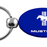 Ford Mustang Tri-Bar Oval Key Chain Fob - Official Licensed