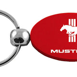 Ford Mustang Tri-Bar Oval Key Chain Fob - Official Licensed
