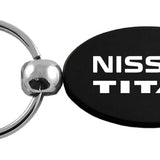 Nissan Titan Oval Key Chain Fob - Black - Official Licensed