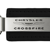 Chrysler Crossfire Leather Key Chain Fob - Black - Official Licensed