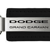 Dodge Grand Caravan Leather Key Chain Fob - Black - Official Licensed