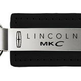 Lincoln MKC Leather Key Chain Fob - Black - Official Licensed