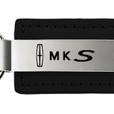 Lincoln MKS Leather Key Chain Fob - Black - Official Licensed