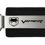 Dodge Viper (Fangs) Leather Key Chain Fob - Black - Official Licensed