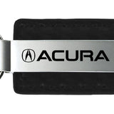 Acura Carbon Fiber Leather Key Chain Fob - Official Licensed