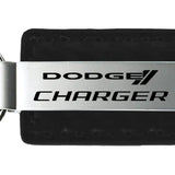 Dodge Charger Carbon Fiber Leather Key Chain Fob - Official Licensed