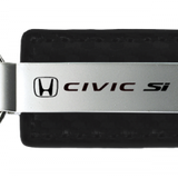 Honda Civic SI Carbon Fiber Leather Key Chain Fob - Official Licensed