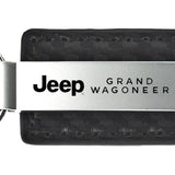 Jeep Grand Wagoneer Carbon Fiber Leather Key Chain Fob - Official Licensed