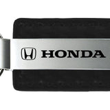 Honda Carbon Fiber Leather Key Chain Fob - Official Licensed