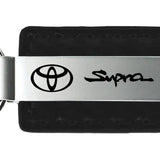 Toyota Supra Carbon Fiber Leather Key Chain Fob - Official Licensed