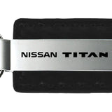 Nissan Titan Carbon Fiber Leather Key Chain Fob - Official Licensed