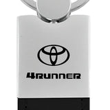 Toyota 4Runner Duo Leather / Chrome Key Chain Fob - Black - Official Licensed