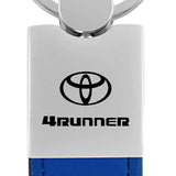 Toyota 4Runner Duo Leather / Chrome Key Chain Fob - Black - Official Licensed