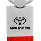 Toyota 4Runner Duo Leather / Chrome Key Chain Fob - Black - Official Licensed