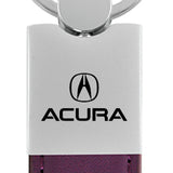 Acura Duo Leather / Chrome Key Chain Fob - Official Licensed