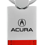 Acura Duo Leather / Chrome Key Chain Fob - Official Licensed