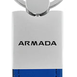 Nissan Armada Duo Leather / Chrome Key Chain Fob - Official Licensed