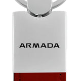 Nissan Armada Duo Leather / Chrome Key Chain Fob - Official Licensed