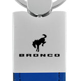 Ford Bronco 2020 Duo Leather / Chrome Key Chain Fob - Official Licensed