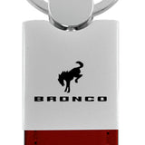Ford Bronco 2020 Duo Leather / Chrome Key Chain Fob - Official Licensed
