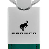 Ford Bronco 2020 Duo Leather / Chrome Key Chain Fob - Official Licensed