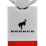 Ford Bronco 2020 Duo Leather / Chrome Key Chain Fob - Official Licensed