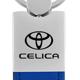 Toyota Celica Duo Leather / Chrome Key Chain Fob - Official Licensed