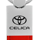 Toyota Celica Duo Leather / Chrome Key Chain Fob - Official Licensed