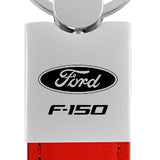 Ford F-150 Duo Leather / Chrome Key Chain Fob - Official Licensed