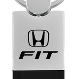 Honda Fit Duo Leather / Chrome Key Chain Fob - Official Licensed