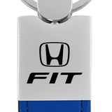 Honda Fit Duo Leather / Chrome Key Chain Fob - Official Licensed