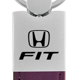 Honda Fit Duo Leather / Chrome Key Chain Fob - Official Licensed