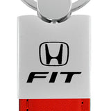 Honda Fit Duo Leather / Chrome Key Chain Fob - Official Licensed