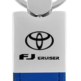 Toyota FJ Cruiser Duo Leather / Chrome Key Chain Fob - Official Licensed