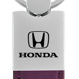 Honda Duo Leather / Chrome Key Chain Fob - Official Licensed
