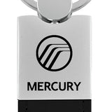 Mercury Duo Leather / Chrome Key Chain Fob - Official Licensed
