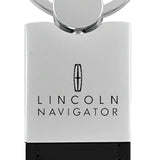 Lincoln Navigator Duo Leather / Chrome Key Chain Fob - Official Licensed