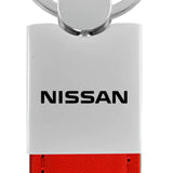 Nissan Duo Leather / Chrome Key Chain Fob - Official Licensed