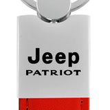 Jeep Patriot Duo Leather / Chrome Key Chain Fob - Official Licensed