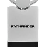 Nissan Pathfinder Duo Leather / Chrome Key Chain Fob - Official Licensed