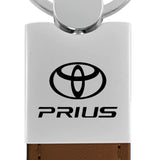 Toyota Prius Duo Leather / Chrome Key Chain Fob - Official Licensed