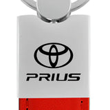 Toyota Prius Duo Leather / Chrome Key Chain Fob - Official Licensed