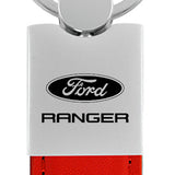 Ford Ranger Duo Leather / Chrome Key Chain Fob - Official Licensed