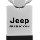 Jeep Rubicon Duo Leather / Chrome Key Chain Fob - Official Licensed