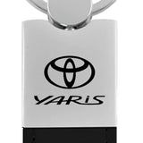 Toyota Yaris Duo Leather / Chrome Key Chain Fob - Official Licensed