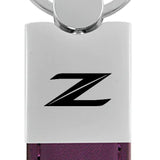 Nissan Z (New) Duo Leather / Chrome Key Chain Fob - Official Licensed