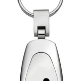 Sitting Lady Teardrop Key Chain Fob - Silver - Official Licensed