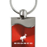 Ford Bronco 2020 Rectangular Wave Key Chain Fob - Official Licensed